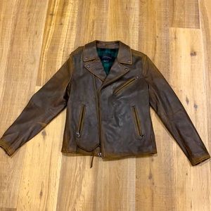 *New* w/o tag Banana Republic Kevin Love leather jacket